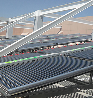 銀川火車站集中太陽能熱水項目